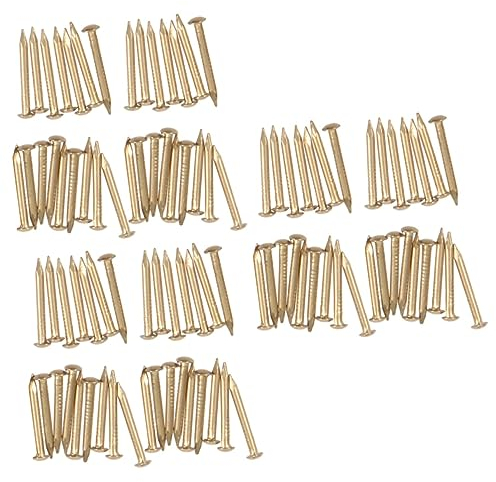 iplusmile 600 Stk Nägel Für Möbelfinger Möbelzubehör Rosette Vermessingt Stumpfentferner Nail- -kit Set Zum Abstecken Von Bäumen Nägel Aus Kupferschiefer Nagelsets Trommelnägel Antiquität