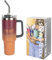 Fisura – Botella de agua térmica 1,2 litros Botella térmica grande. Botella de acero inoxidable. Sin BPA. 24 horas frío / 12 horas calor. Con pajita incluida. 9,8 cm x 27,8 cm (Hot, degradado)