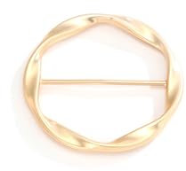 Broche Ronde Torsadée En Soie Pour Femmes Et Filles, Châle Minimaliste, Écharpes, Boucle, Clip, Accessoires De Robe De Mode, Décoration, Bijoux, Cadeau (Doré)