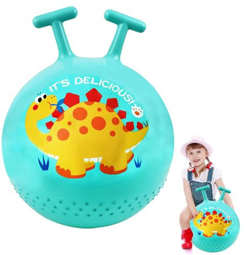 Ballon Sauteur pour Enfants,Gonflable Balle Trémie,Balle Rebondissante Pour Enfants,Sauteur Ballon Rebondissant,Trémie de Rebond,Convient 2 ans et Plus Jouet d'intérieur et Extérieur (Vert)