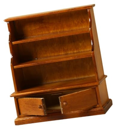 CORHAD Mini Bücherregal Mini Bücherregal Aus Holz Miniaturen Zum Basteln Mini Schrank Zum Basteln Puppenhaus Miniatur Bücherregal Aus Holz Puppenhaus Mini Bücherregal Aus Holz