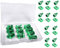 Motorcycle Battery Terminal Nut and Bolt Kit ，Machine Hexagon bolts Screw for ATV Vehicle, Scooter, Motorcycle,Quad Bike M6x12mm 10 Pack (Green)