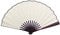 Handheld Folding Fan, 13 Inch Large Folding Fans Chinese Tai Chi Folding Fan Folding Fabric Fans Women Decorative Fans Paper Fan Vintage Chinese Japanese Fan for Dance Wedding Deco (White)