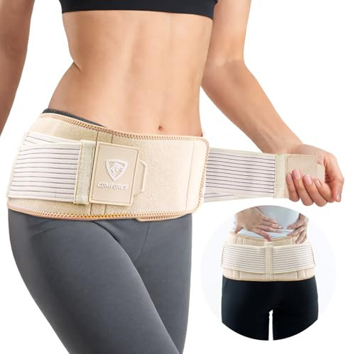 COMFORCE Ischias-Gürtel mit Gel-Pack, Iliosakralgürtel für Männer Frauen, Rückenstützgürtel Linderung von Ischias, SI-Gelenk, Becken, Unisex Iliosakral-Hüftgürtel für Erholung (30'-39')