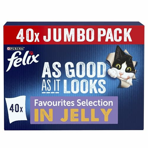 FELIX As Good As it Looks Favourites Selection in Jelly Wet Cat Food 40x85g