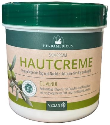 Herbamedicus Olivenöl Feuchtigkeit Tag Nacht Creme, 250ml