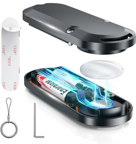 Extended Battery Case for Air-tag, Long-Last Protection Battery Case, Waterproof Holder for Air-tag Uses AA Batteries - 14x More Capacity Than CR2032, 3 Mount Solutions, 1-Pack