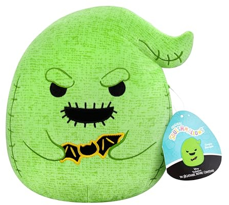 Squishmallows Original 8-Inch Disney Oogie Boogie Holding Bat – Official Jazwares Plush (Little)