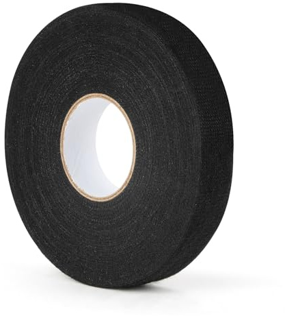 flintronic Auto Gewebeband, 19mm x 25m KFZ Kabel Klebeband, Klebeband Kabelbaum, Selbstklebendes Isolierband, Auto Kabelbaum Filzband, Isolierband Gewebeband für Kabelbäume Elektrisches
