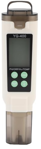 Xiuganpo Hochempfindlicher ORP H2 PH-Temperaturtester, Hintergrundbeleuchtetes LCD-Display, Wasserstoff-Wasserzähler für den Einsatz Im Pool, Garten, Labor