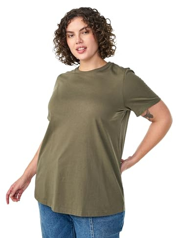 Zizzi Damen Große Größen T-Shirt Baumwolle Kurze Ärmel Größe 42-60