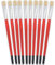 Tristar Série 308 Lot de 10 Brosses plates en soie de porc n°14 Rouge