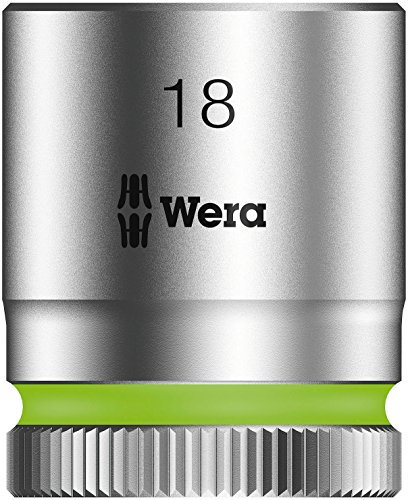 Wera 05003563001 18 mm 8790 HMB Zyklop Socket with Hexagon Drive - Silver