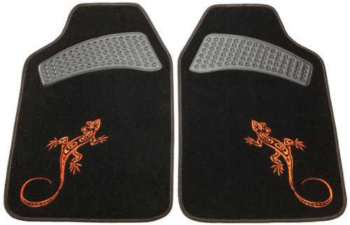 Unitec 74899 Autoteppichset Reptilia 2 -teilig, orange