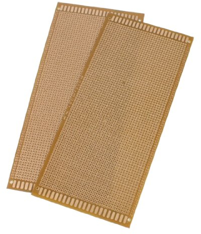 sourcing map 2 Stück kupferfarbene Prototyping PCB Leiterplatte Leiterplatten Lochrasterplatten PCB Platine 10 cm x 22 cm