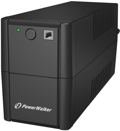 PowerWalker UPS VI 650VA/360W IEC Uninterruptible Power Supply with 4 x IEC Output(s), AVR Stabilizer, RJ-11 Surge Protection, HID Support
