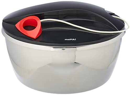 Moha 11703 Tornado Essoreuse INOX/ABS/PP Noir/Gris 25 x 16 x 25 cm