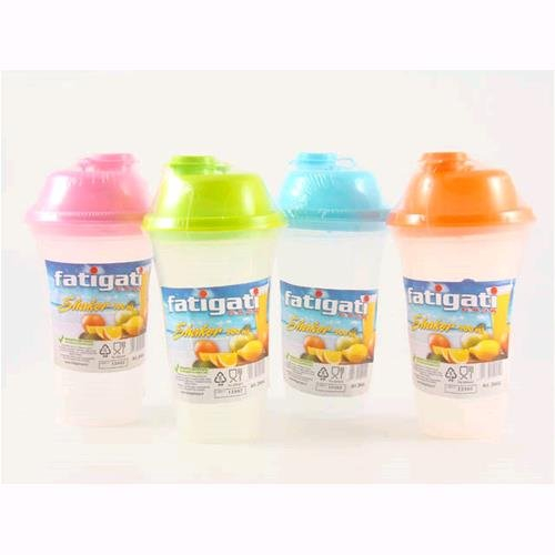 Contenitore Shaker In Plastica Con Coperchio Tappo Dosatore Capienza 500ml 1pz