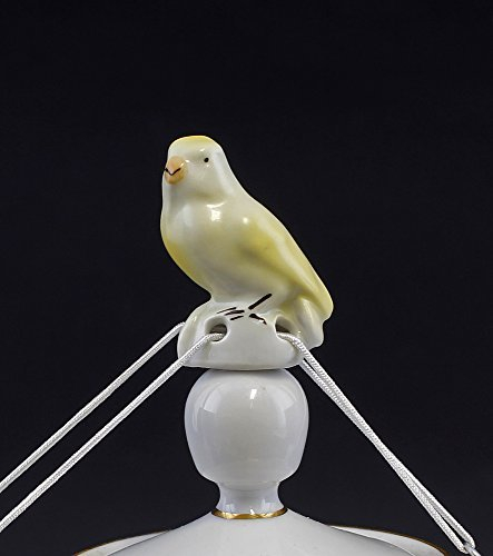 Porzellan Tropfenfänger Kanarienvogel
