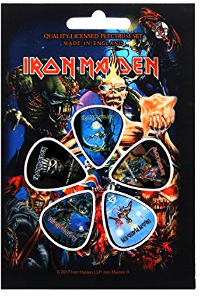 IRON MAIDEN LATER ALBUMS Plectrum-Pack Gitarrenpick 5 Stück
