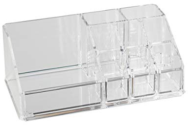 axentia Make-up-Organizer, Kunststoff, Transparent,: ca. 17,5 x 6,5 x 9,5 cm