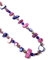 BRANDELIA Collares Largos de Colores Mujer Bisutería de Nácar y Perlas de Cristal, Fucsia Azul