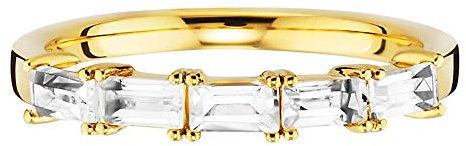 cai Damen Ring 925/- Sterling Silber Glänzend Weißtopas gelb 0,635ct 132270828