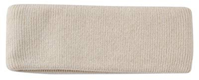 FosterNatur, Merino Stirnband mit Baumwollfutter, 100% Wolle Merino extrafein (Beige)