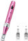 INCELLICE Derma Pen Elektrischer, Professionelles Derma Stift 5 Stufen mit LED Bildschirm Microneedling Gerät, Inkl. 2 Ersatzkartuschen und USB-Ladegerät - Rosa