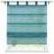 ESLIR Raffrollo mit Schlaufen Gardinen Küche Voile Raffgardinen Transparent Schlaufenrollo Modern Vorhänge Uni 1 Stück Blau BxH 120x140cm 1 Stück