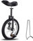 L&WB Einrad Kinder Einrad Höhenverstellbar Unicycle Fahrrad 16 Zoll 18 Zoll 20 Zoll Mit Fahrradständer Und Montagewerkzeugen Beträgt Die Maximale Belastung 150 Kg,Schwarz,20 inches