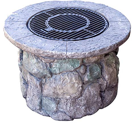 Feuerstellen Gartenholz Brennen Feuerstelle BBQ-Tisch, Outdoor-Hinterhof-Terrasse Holz-brennendes Kamin, 90cm / 35.4 (Size : Kit-4)