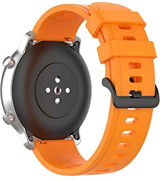 Bracelet de 20 mm pour montre connectée Samsung Galaxy Watch 4 Classic 46 42 mm Active 2 Bracelet 4 44 40 mm Correa (couleur : orange, taille : montre 3 41 mm)