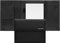 Hugo Boss Schreibmappe Pinstripe Black A5 Schwarz