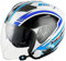 Bluetooth Jethelm Motorradhelm ECE Zertifizierung Integrierter Bluetooth-Helm Jet Scooter Helm Rollerhelm Jet-Helm Herren Damen mit Doppelvisier A,L