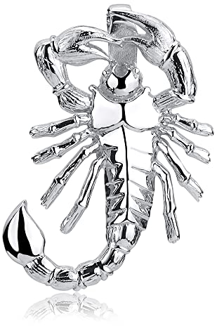 Materia Skorpion Anhänger Silber 925 - Sternzeichen Halskette 60cm KA-370-K27-60cm