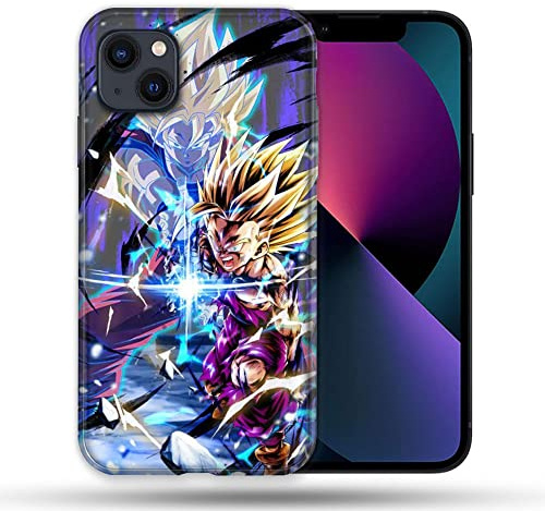 Magsafe Case Compatible with Apple iPhone 13 (6.1) Manga Dragon Ball Sangohan Duo