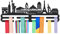 NBEADS Espositori per Medaglie, Building & Word World Marathon Majors Medaglie Sportive Espositore da Parete Cornice per Medaglie Sportive Porta Medaglie da Parete per Medaglie da Competizione