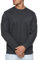 Indicode Herren Holt Sweatshirt aus Baumwollmischung | Sweater mit RIPP-Bündchen Pullover für Männer Charcoal Mix, S