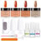 lofuanna Lofuanna Dip Powder Nail Kit Starter-4 Colors Dipping Powder with Base&Top Coat&Activator,No UV/LED Needed,All-in-One DIY French Nail Art Manicure Set for Beginners (A2-Halloween Pumpkin)