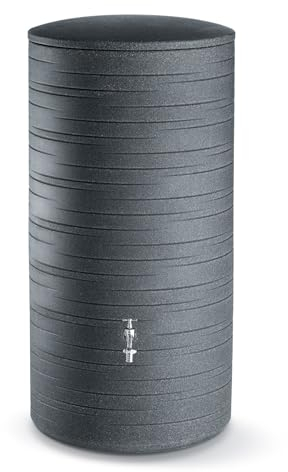 FLORANTIA Regentonne Novara 280 Liter Black Granit