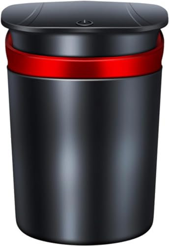 Tragbarer Auto-Aschenbecher für Audi A1 A3 A4 A5 A6 A7 A8, Mini-Mülleimer-Innenzubehör, leicht zu reinigen,B Red