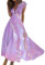 Robe Cocktail Femme Mousseline Cérémonie Cocktail Robe Longue Coton Robe Blanche Femme Vacances Décontractée Cocktail Robe De Fete Femme Robe Blanche Robe Sexy Robe De Soiree Violet M