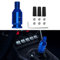 deemars Auto-Schaltknauf-Adapter, Automatik-Schalthebel-Adapter, M12x1.25 Aluminiumlegierung Schaltknauf Adapter, Universal Schaltknauf Schaltadapter für Handschaltgetriebe ohne Gewinde (Blau)