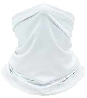 DEZYPZAM Multifunktionstuch Gesichtsmaske, Bandanas, Multifunktionstuch Schal, Elastisch Schnelltrocknend Atmungsaktiv Weich Schlauchschal, für Radfahren Laufen Wandern (Weiß)