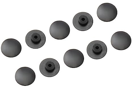 FUXIU 10 Stück Fahrradabdeckung Schraubkappe Fahrrad schwarz Gummi Vorbau Top Cover Cap Fahrradteile Zubehör