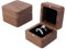 EOAMGO Ringbox, 2 Ringe Ringschachtel, Walnuss Ring Box, Geeignet für Heiratsantrag, Verlobung, Hochzeit, Valentinstag, Diamantring-Geschenk und Schmuckstück