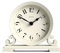 JONES CLOCKS® Saloon Kaminsims Uhr | Traditionelles doppelschneckendesign | Blasscreme | Zeitgenössischer klassischer Stil für Schreibtisch, Tisch, Regal oder nachttisch
