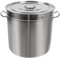 50/70/98 L Marmite Traiteur Inox 0.8 mm Epaisseur Grande Marmite Argent Moderne Faitout Inox Convient pour Mijoter sur des Plaques de Cuisson à Gaz des Plaques à Induction etc (50 L)