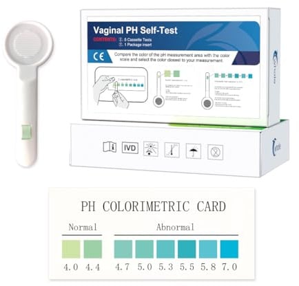 5 pcs Vaginal pH Tests, Feminine Health Kits Self Testing pH Balance for Women Bacterial Vaginosis Test